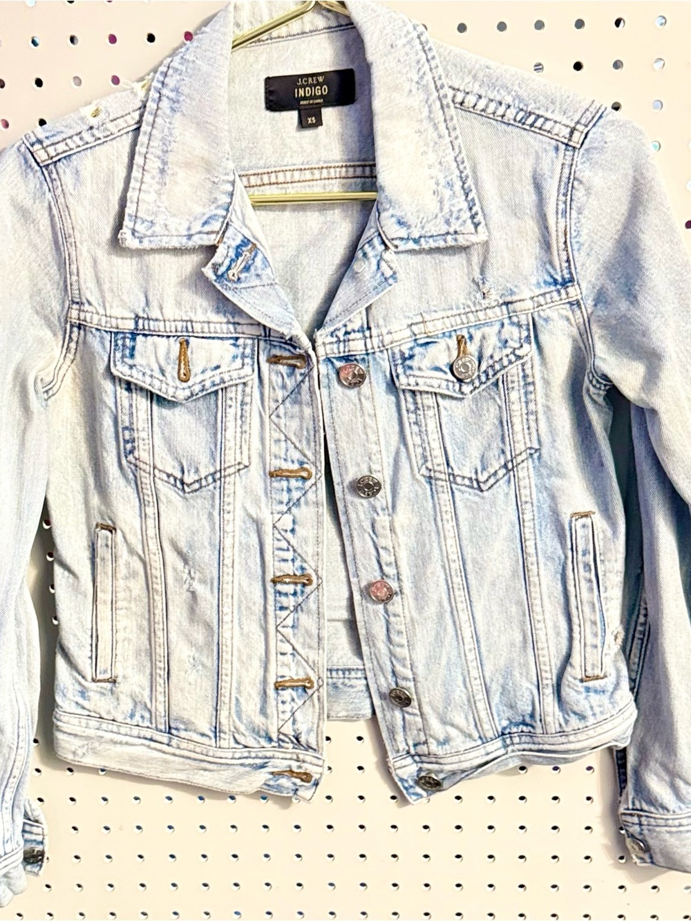 JCrew Indigo Light Wash Denim Jacket - Women